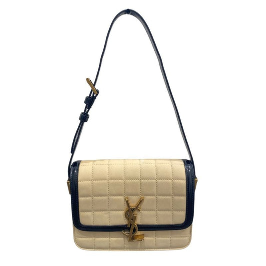 Saint Laurent Sorbonne Small Nubuck Shoulder Bag in Beige