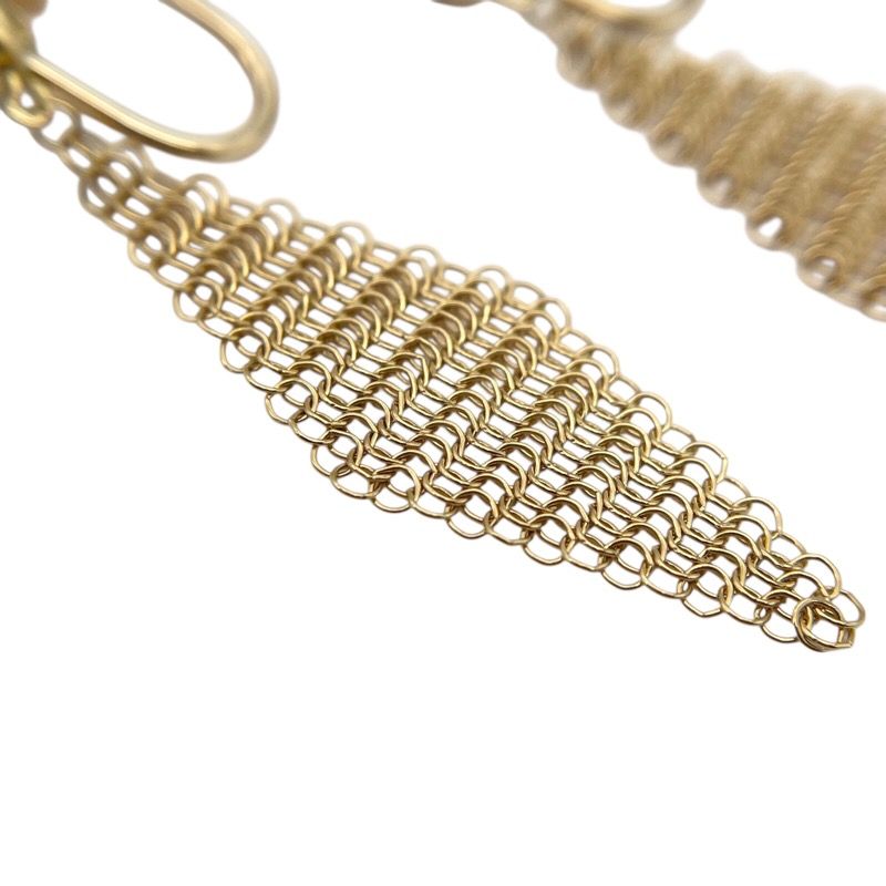 Tiffany & Co. 14K Gold Mesh Earrings - Timeless Elegance
