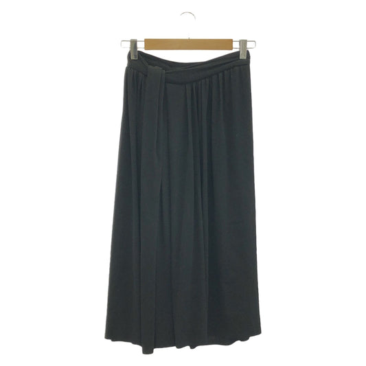BALENCIAGA Black Rayon Skirt - Timeless Elegance