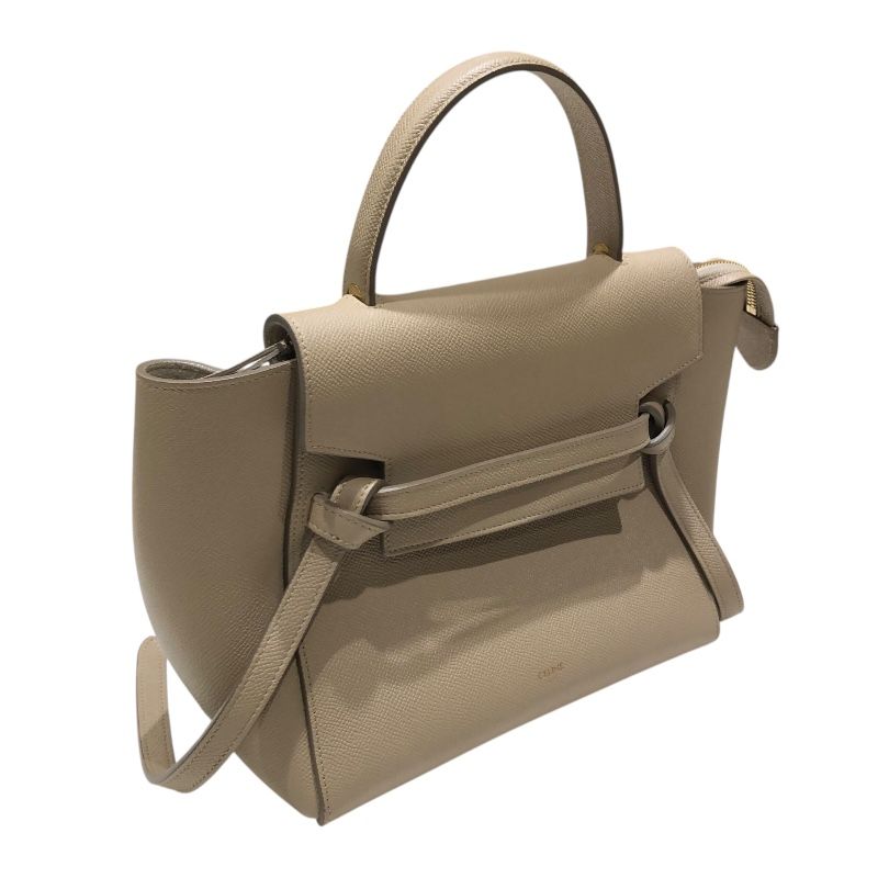 CELINE Belt Bag Micro 189153 Beige & Gold Hardware - Exquisite Craftsmanship