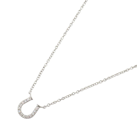 TIFFANY&CO Diamond Horseshoe Necklace in 18K White Gold