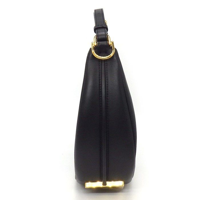 Fendi Graffiti Small Shoulder Bag - Black Calfskin Elegance