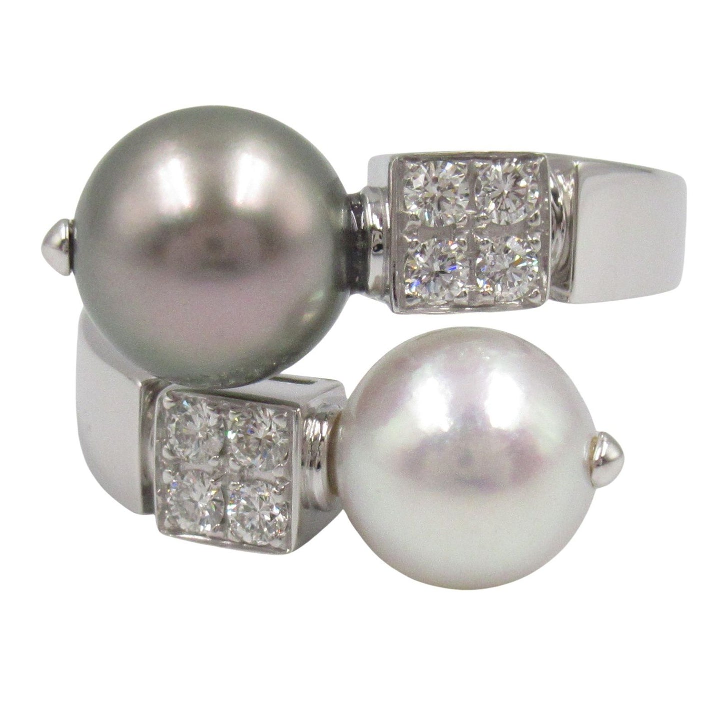 BVLGARI Lucia Pearl Diamond Ring in 18K Pink Gold