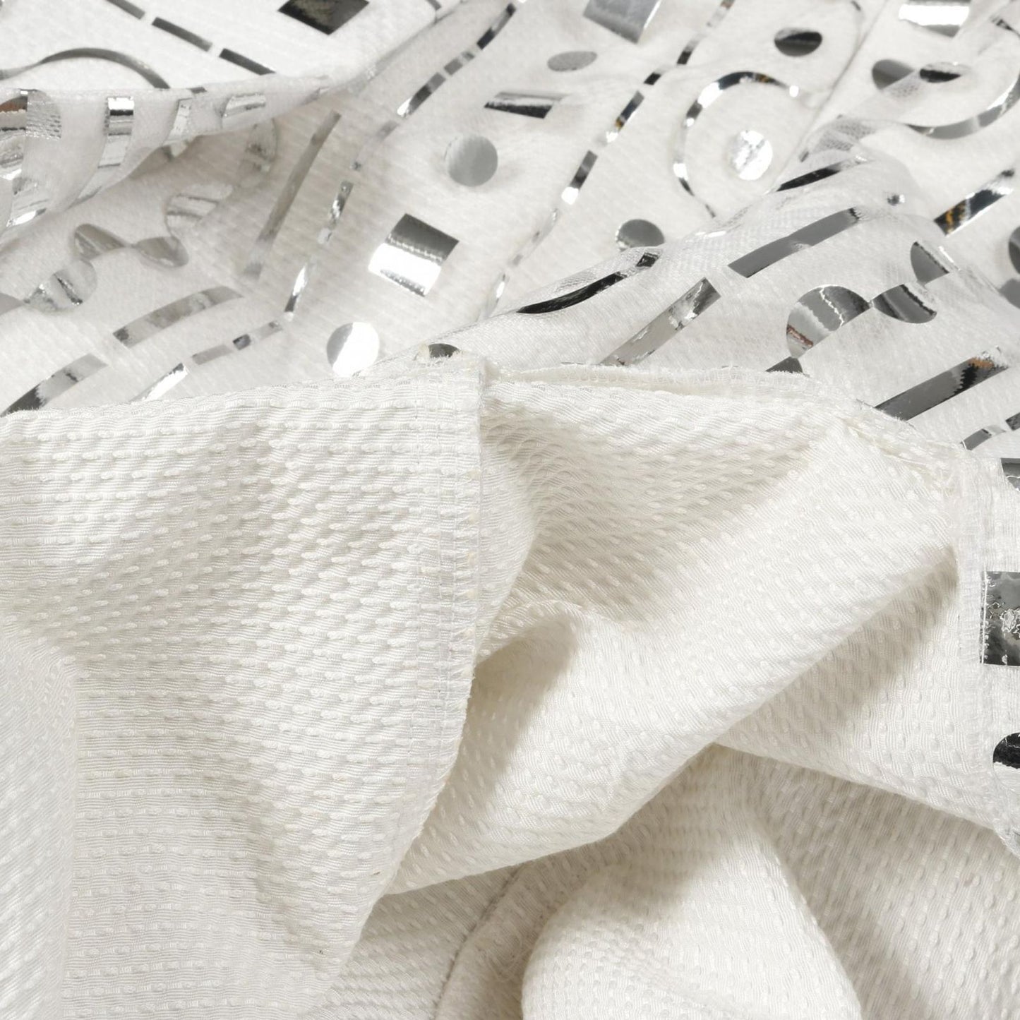 FENDI White & Silver Cotton Dress - Timeless Elegance