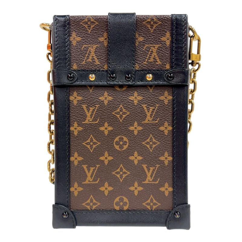 Louis Vuitton Monogram Reverse Pochette Trunk Vertical - Brown & Gold