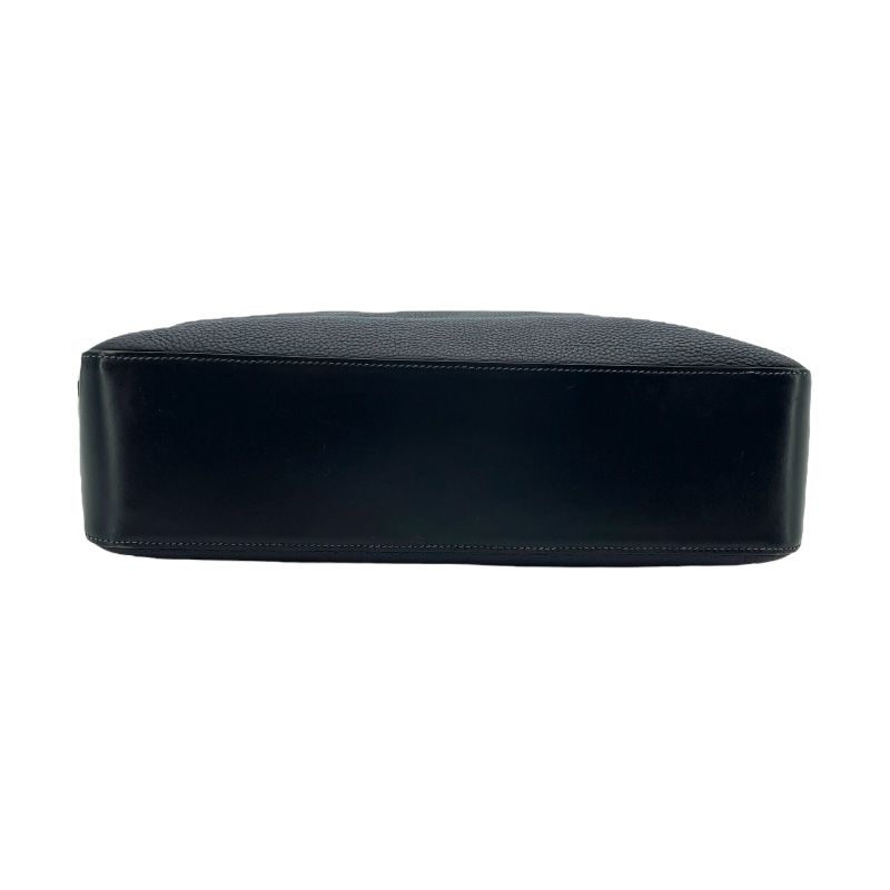 HERMES City News A刻 Blue Nuit & Silver Hardware Shoulder Bag