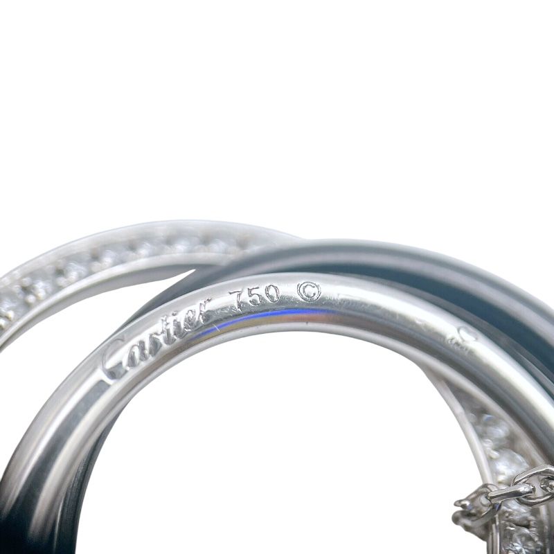 Cartier Trinity Necklace K18WG, Ceramic & Diamond - Exquisite Elegance