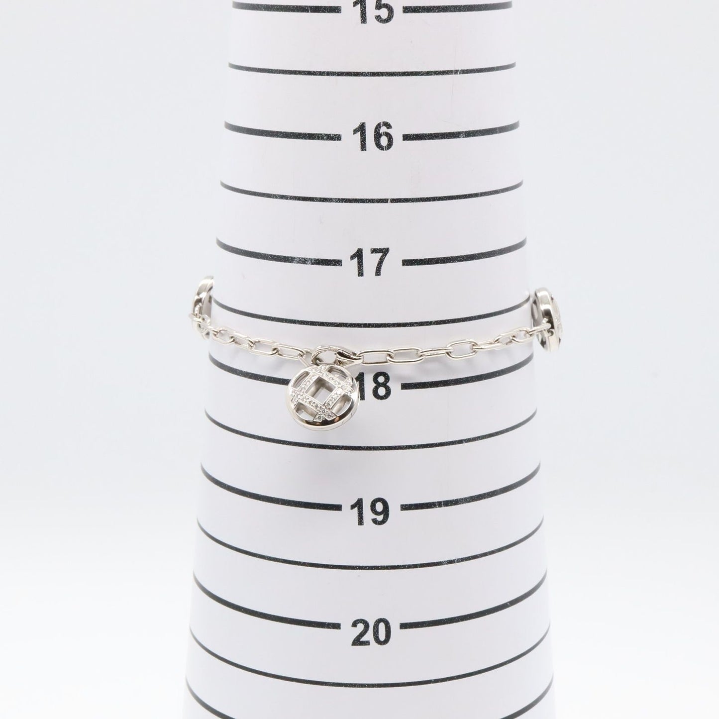 Cartier Pasha Grid Chain Diamond Bracelet in 18K White Gold