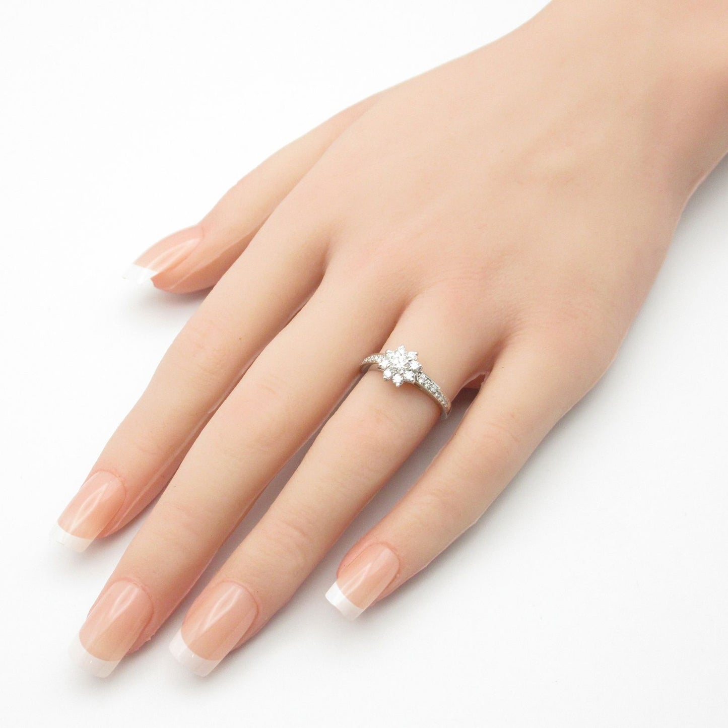 TIFFANY & CO Flora Diamond Ring in Platinum - Size 11.5