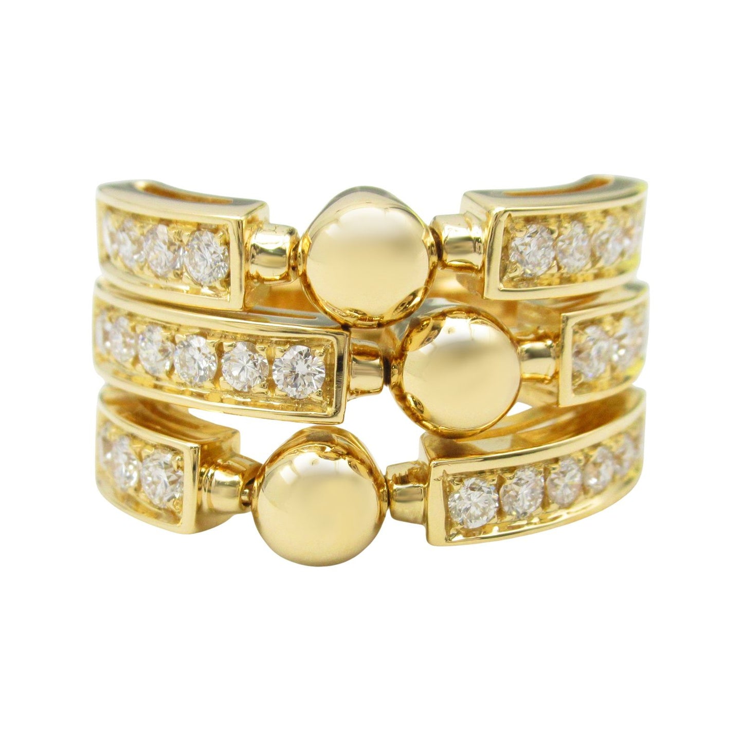 BVLGARI Allegra Diamond Ring in 18K Yellow Gold - Exquisite Craftsmanship