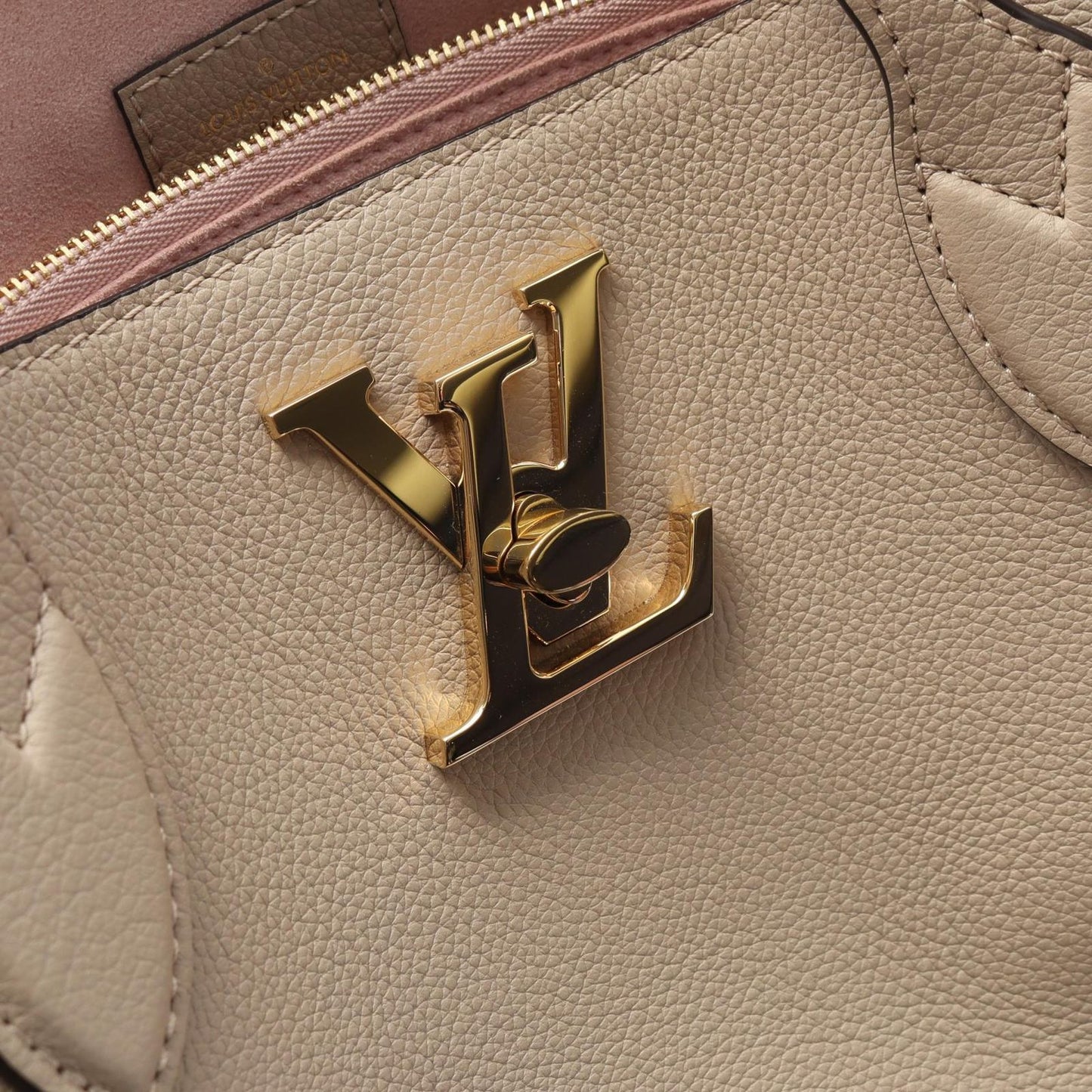 Louis Vuitton Lockme Shopper Tote Bag in Greige Leather - A Timeless Classic