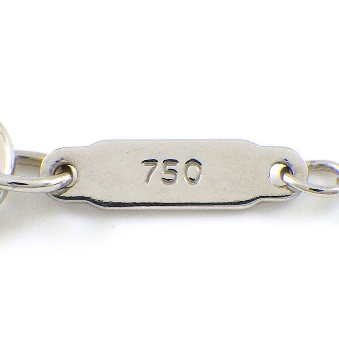 Tiffany & Co. Metro Cross Mini Diamond Necklace in K18 White Gold