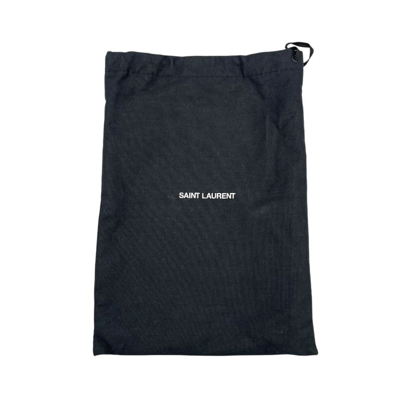 SAINT LAURENT Kate Chain Wallet in Red with Silver Hardware