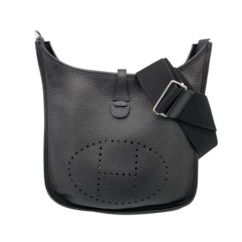 HERMES Evelyne 3PM Black Togo Leather Shoulder Bag - C Stamp