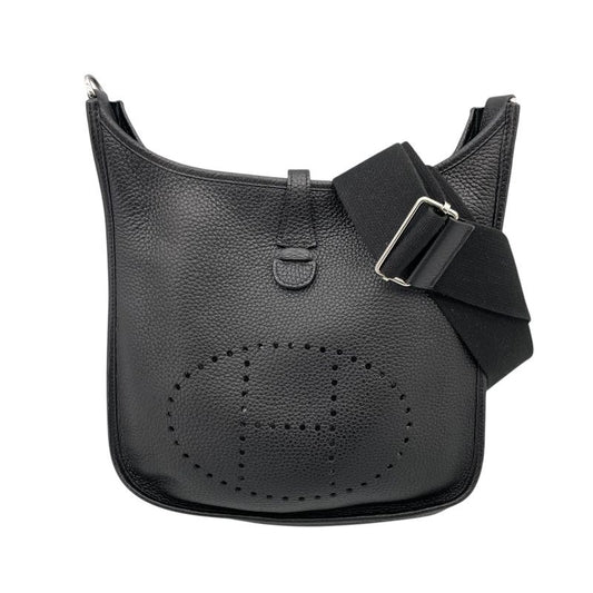 HERMES Evelyne 3PM Black Togo Leather Shoulder Bag - C Stamp