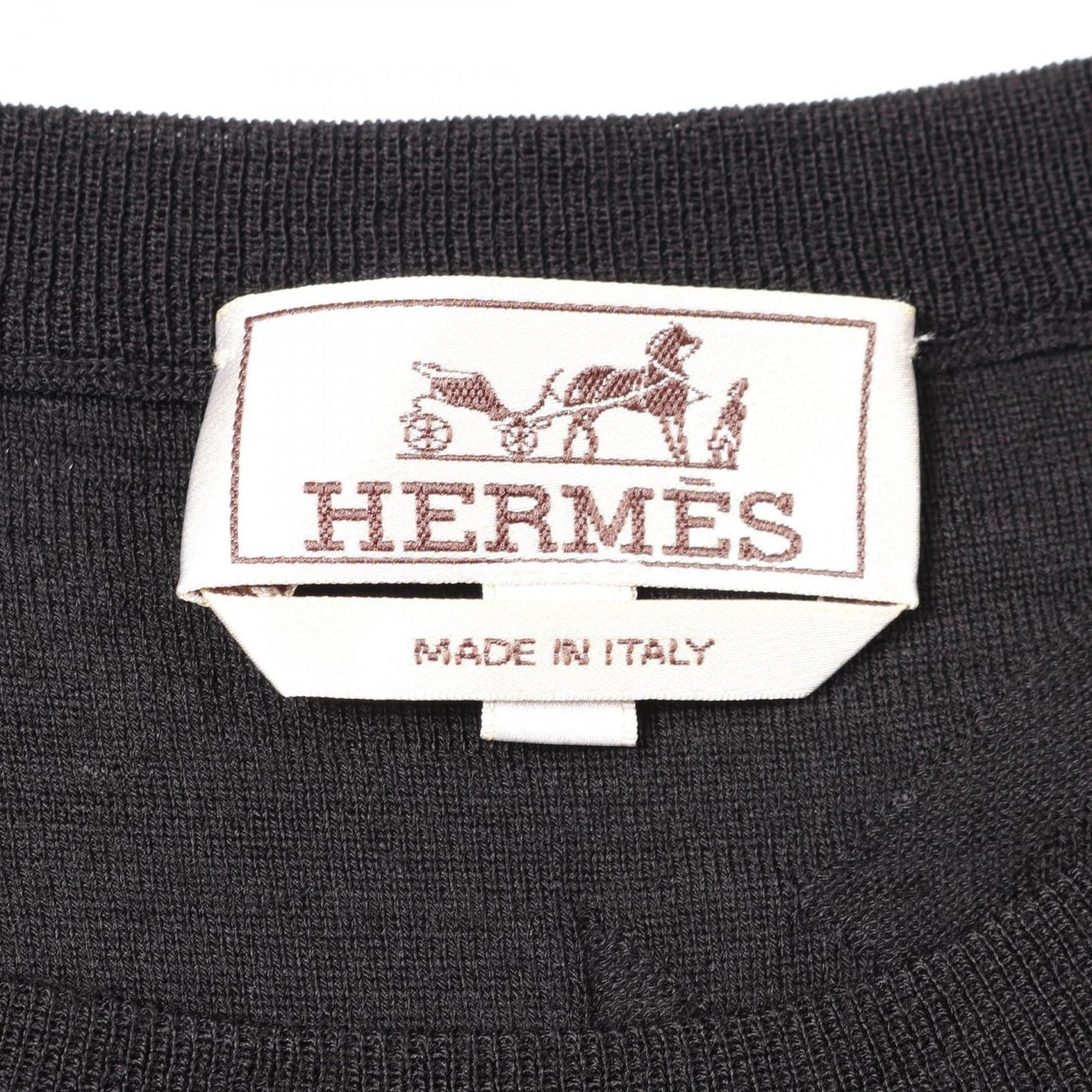 HERMES Wool Sweater - Timeless Elegance in Black, Size XL