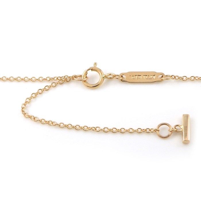 Tiffany & Co. T Smile Mini Necklace in K18 Pink Gold
