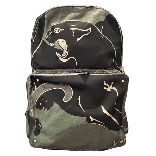 VALENTINO Nylon Backpack in Black & Khaki - Exclusive Men's Design