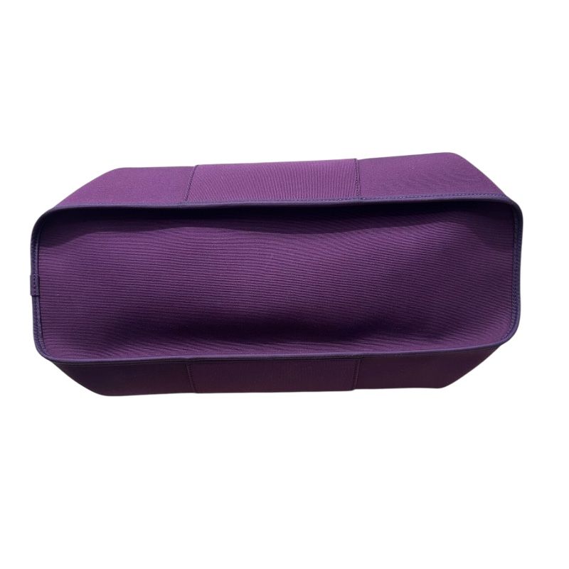 HERMES Cabag Elan PM Purple Canvas Handbag - Timeless Elegance