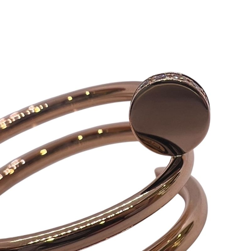 Cartier Juste un Clou Ring in 18K Pink Gold with Diamonds