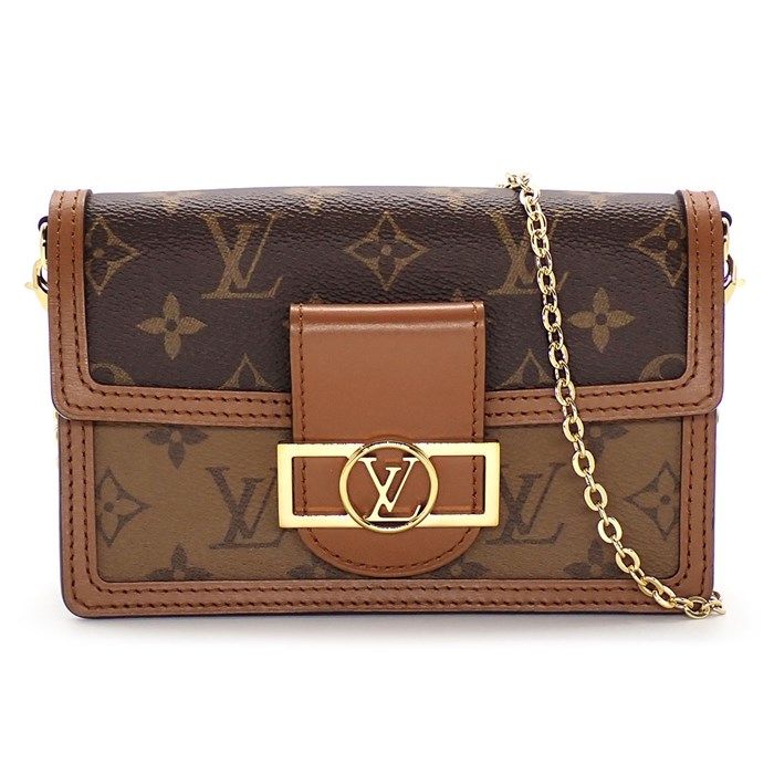 Louis Vuitton Porte-Documents Dauphine Monogram Reverse Canvas Shoulder Bag