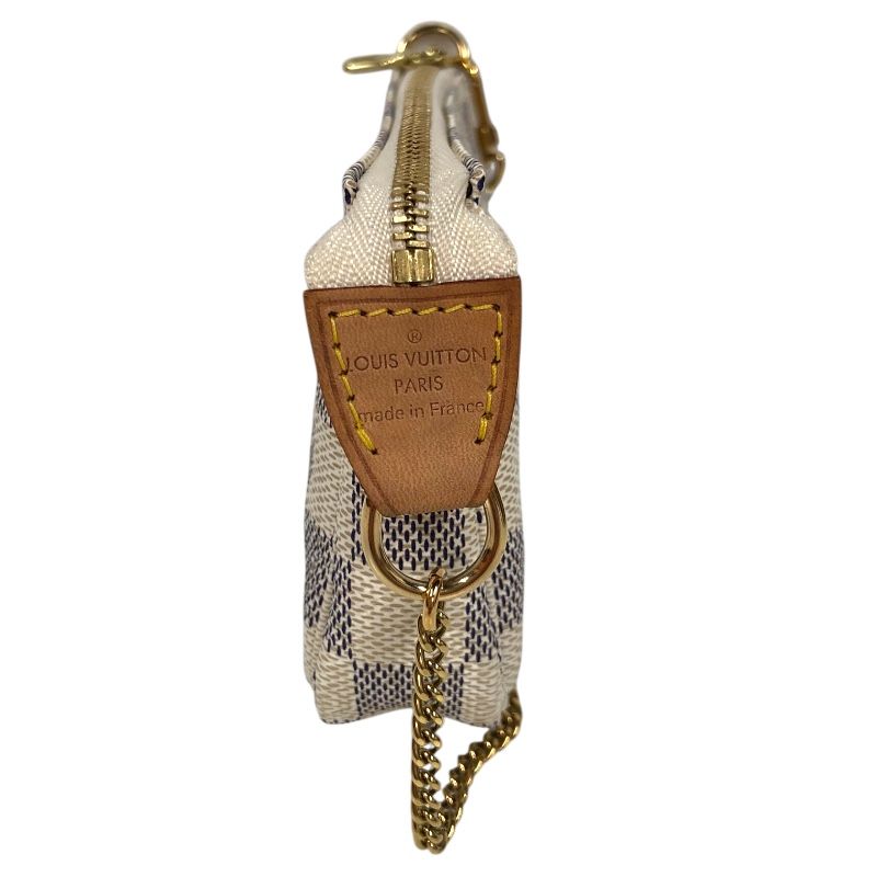 Louis Vuitton Mini Pochette Accessoires N58010 - White Damier Azur Canvas