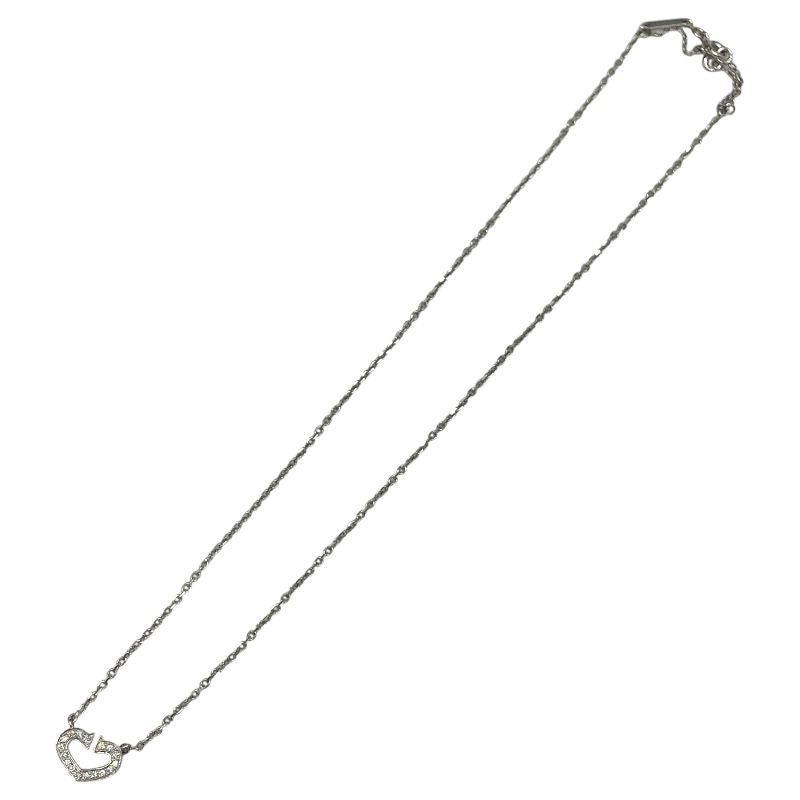 Cartier C Heart Diamond Necklace in 750 Silver - Timeless Elegance