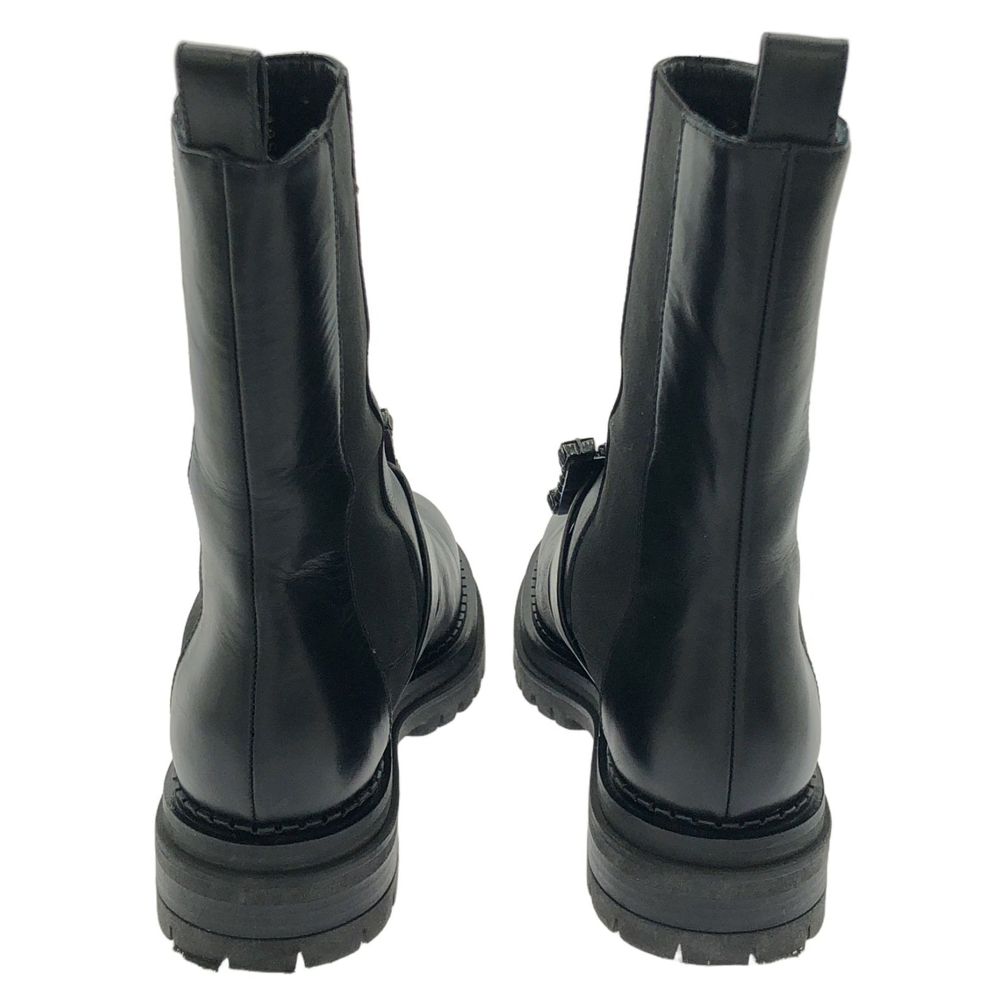 Sergio Rossi Black Leather Boots - Timeless Elegance