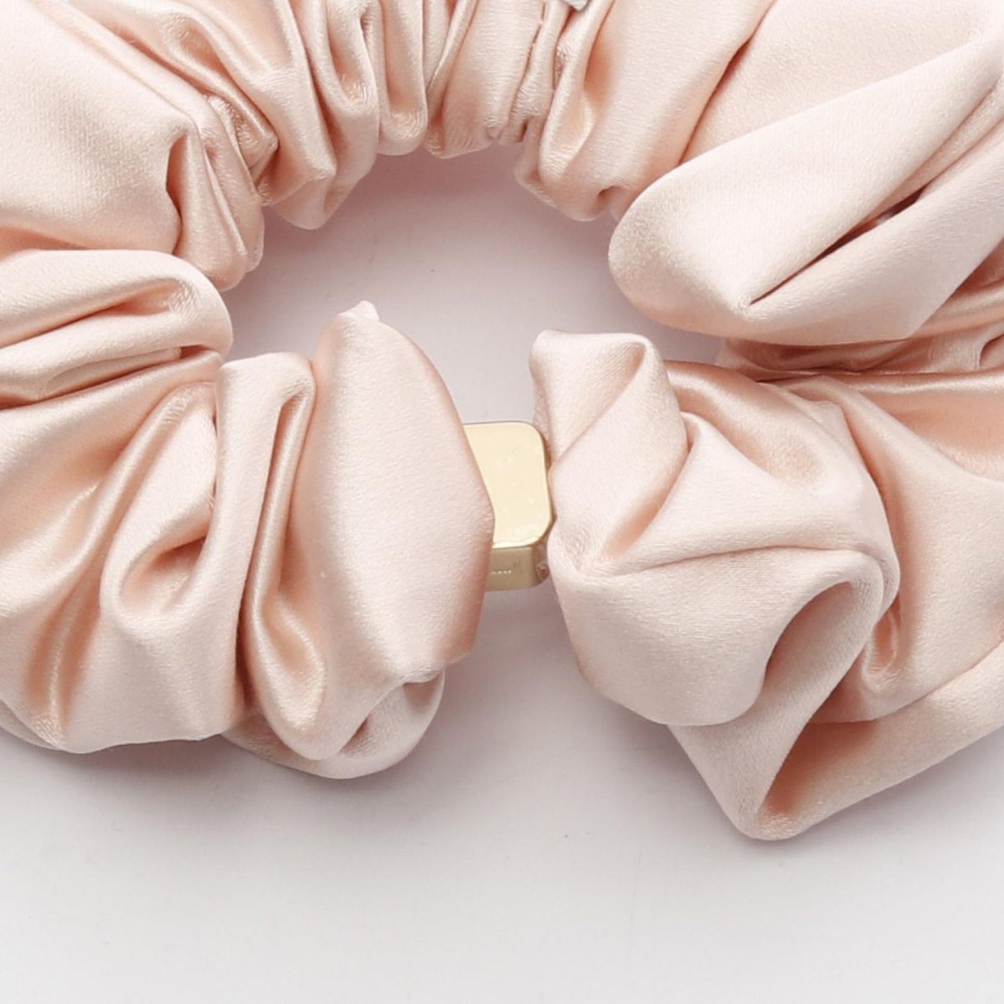 Miu Miu Logo Plate Chouchou in Pink Beige - Exquisite Luxury Accessory