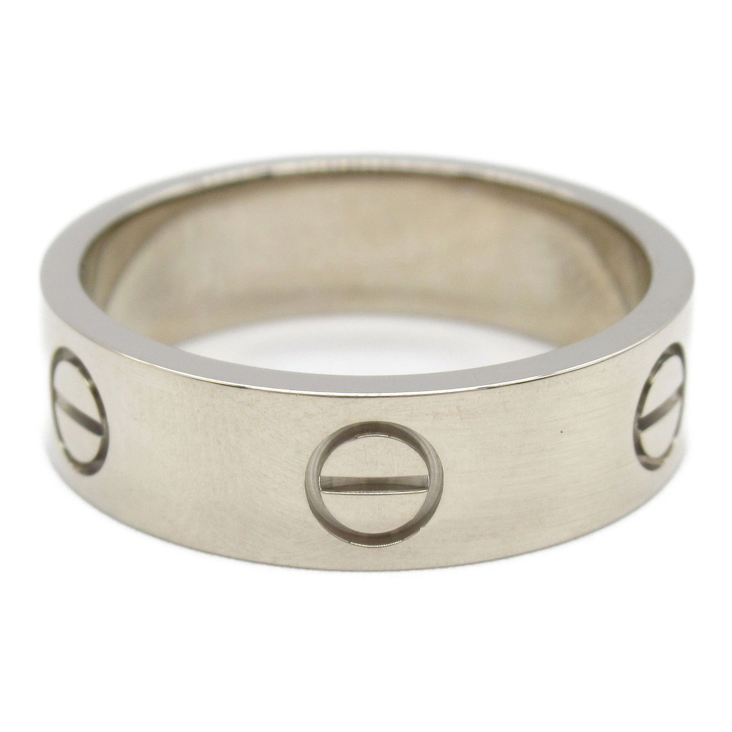 CARTIER Love Ring in K18 White Gold - Timeless Elegance