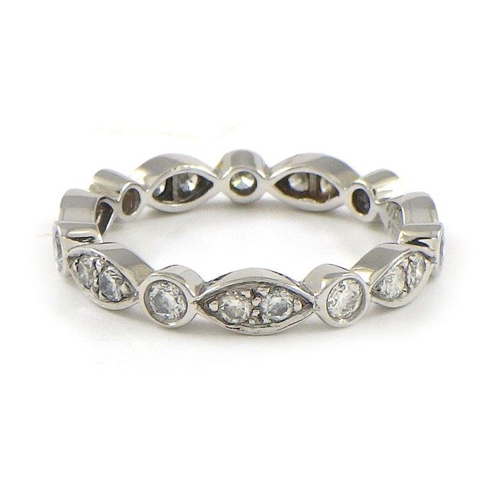 Tiffany & Co. Jazz Full Circle Diamond Ring PT950 - Size 12