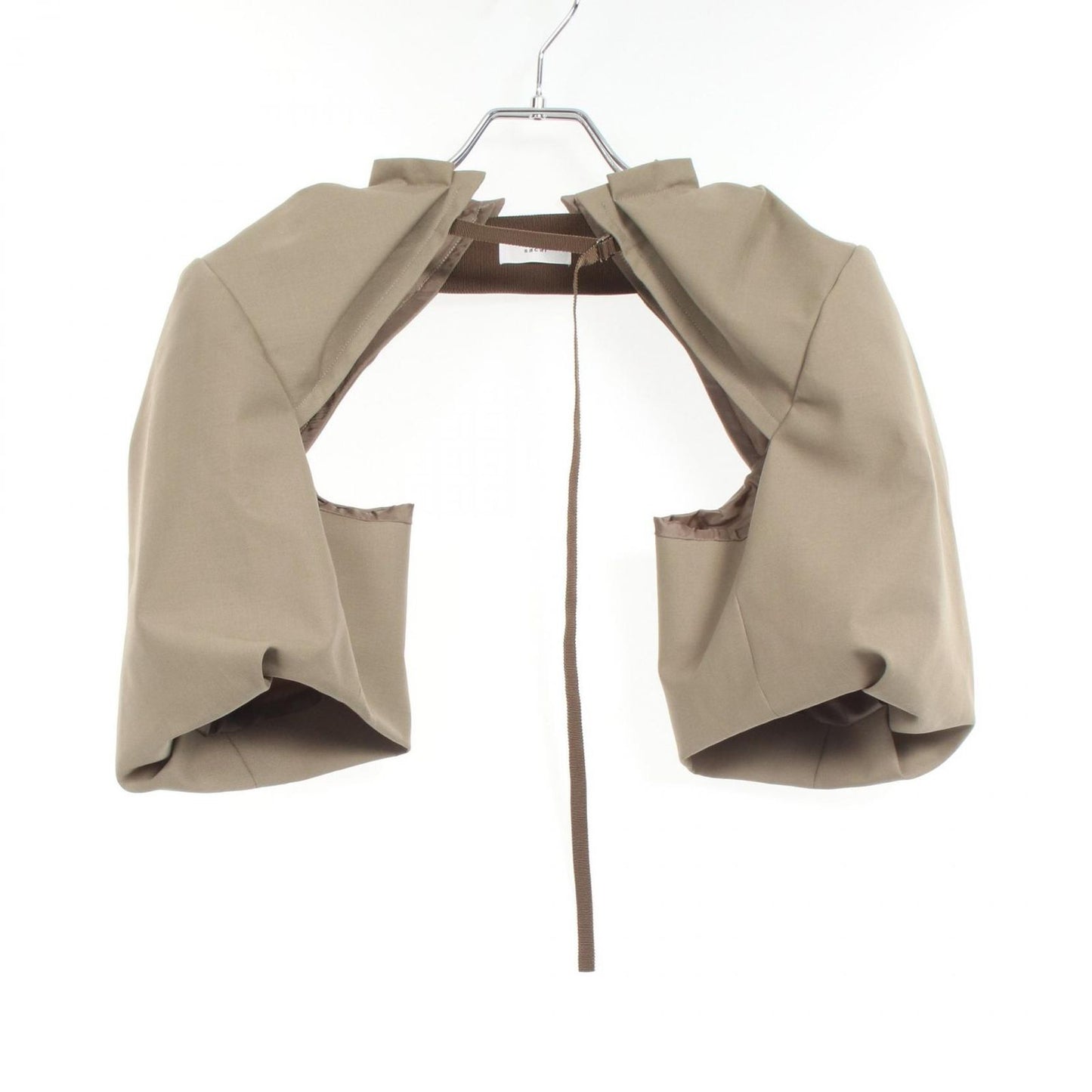 Sacai Brown Wool Jacket - Timeless Elegance for Women