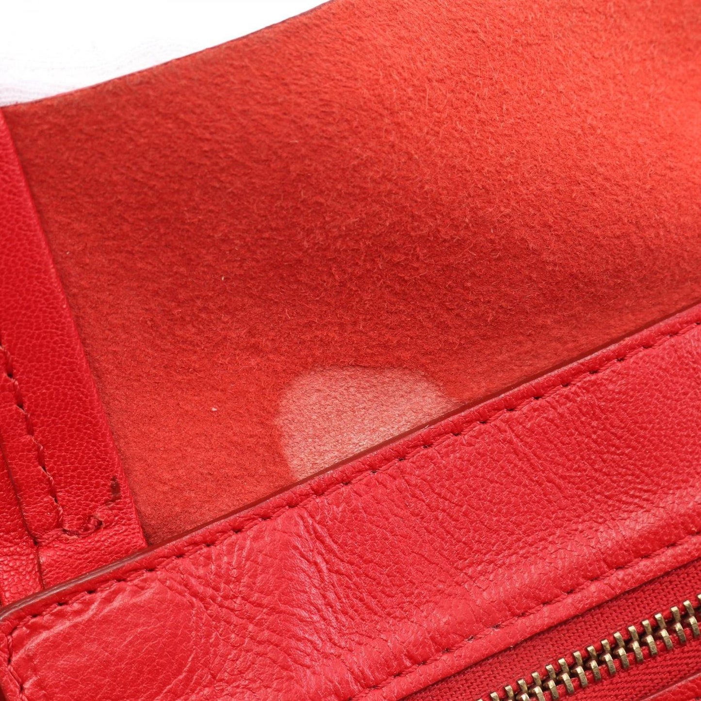 CELINE Horizontal Cabas Tote Bag in Red Leather - Timeless Elegance