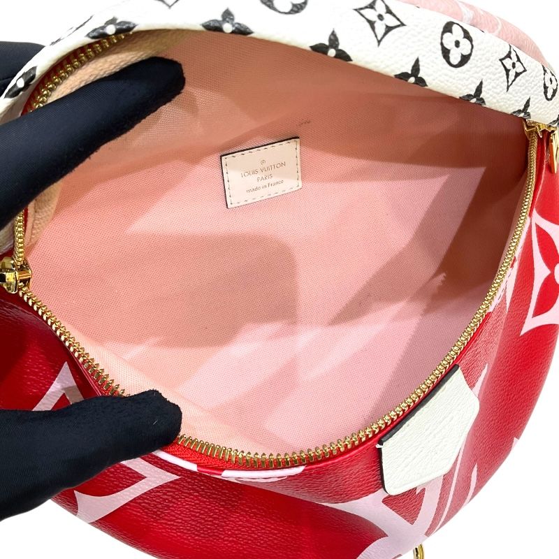 Louis Vuitton Monogram Giant Bum Bag in Red & Pink - Exclusive Design
