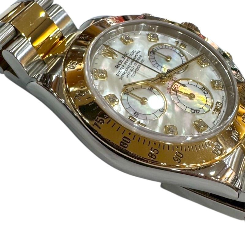 Rolex Daytona White Shell 116523NG K18/SS Men's Watch