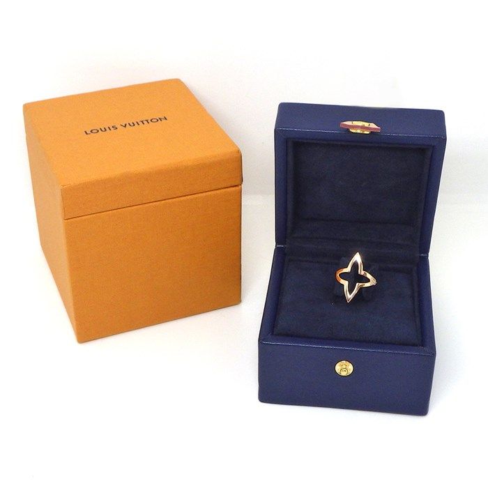 Louis Vuitton Ombre Blossom Open Ring with Diamonds in K18 Pink Gold