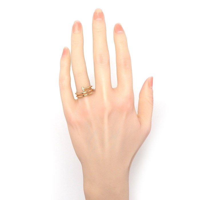 Cartier Juste un Clou Ring with Diamonds in 18K Pink Gold