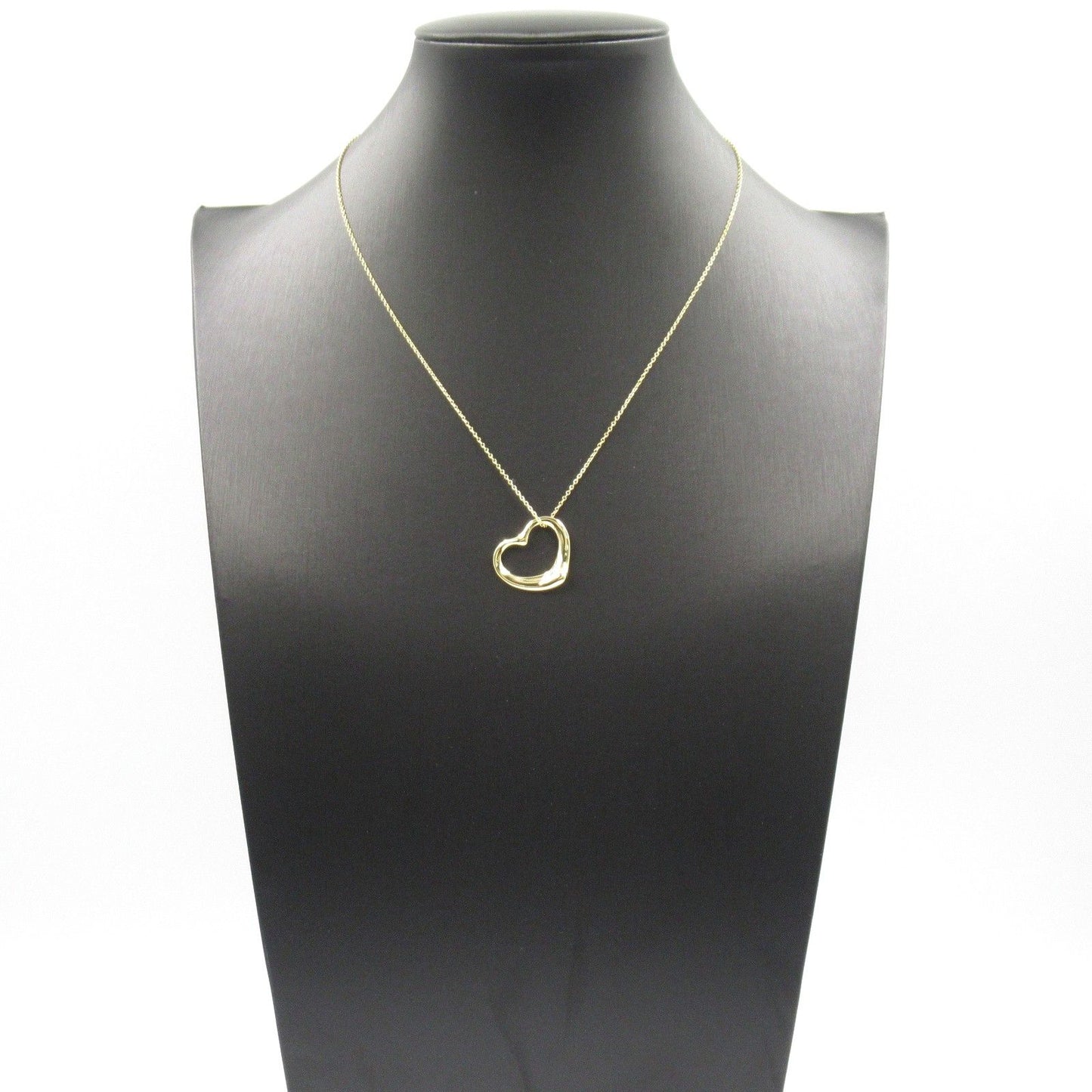 TIFFANY & CO Open Heart Necklace in K18 Yellow Gold - 41cm