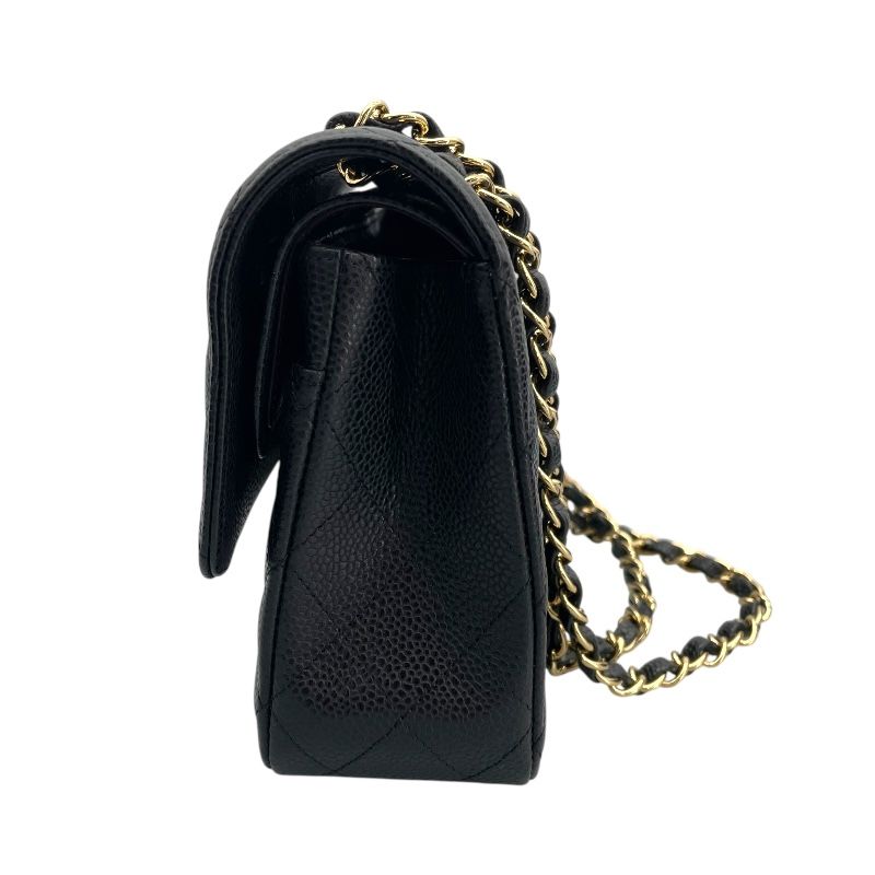 CHANEL Matelassé 25 Black Caviar Leather Shoulder Bag