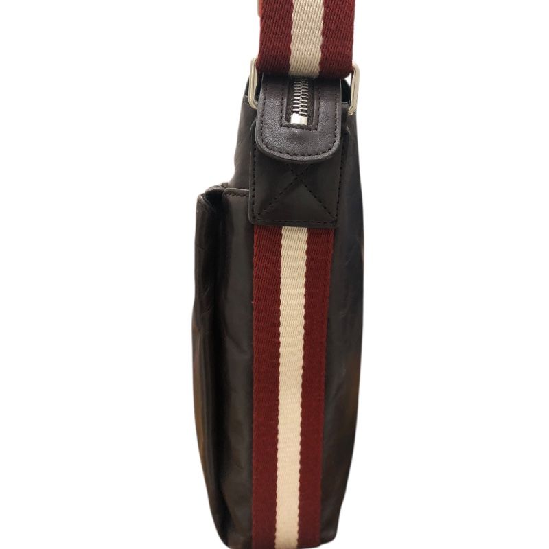 BALLY Brown Leather Shoulder Bag for Men - Timeless Elegance