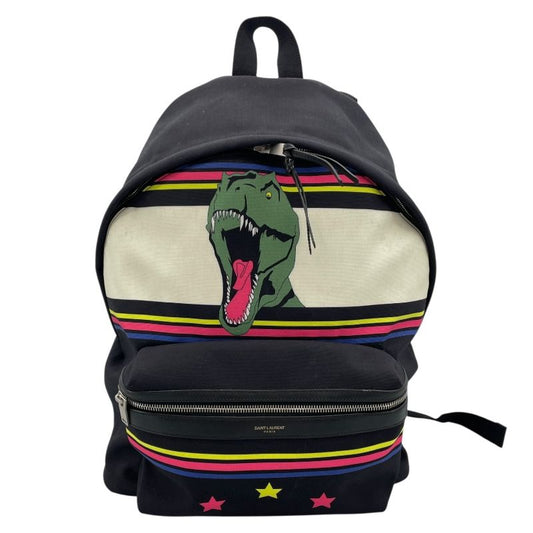 Saint Laurent City Backpack - Multi-Color Dinosaur Canvas