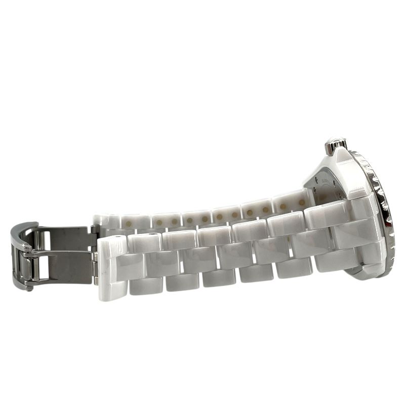 CHANEL J12 33MM H0967 White Ceramic/SS Ladies Watch