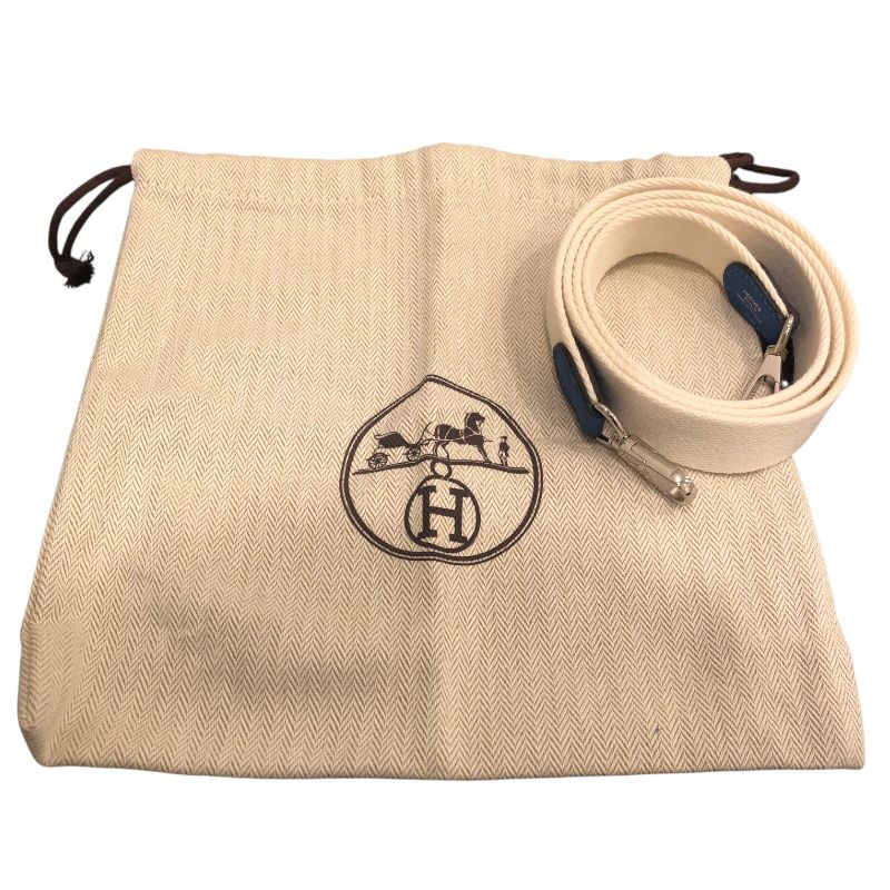 HERMES Evelyne TPM Blue France/Silver Hardware Shoulder Bag