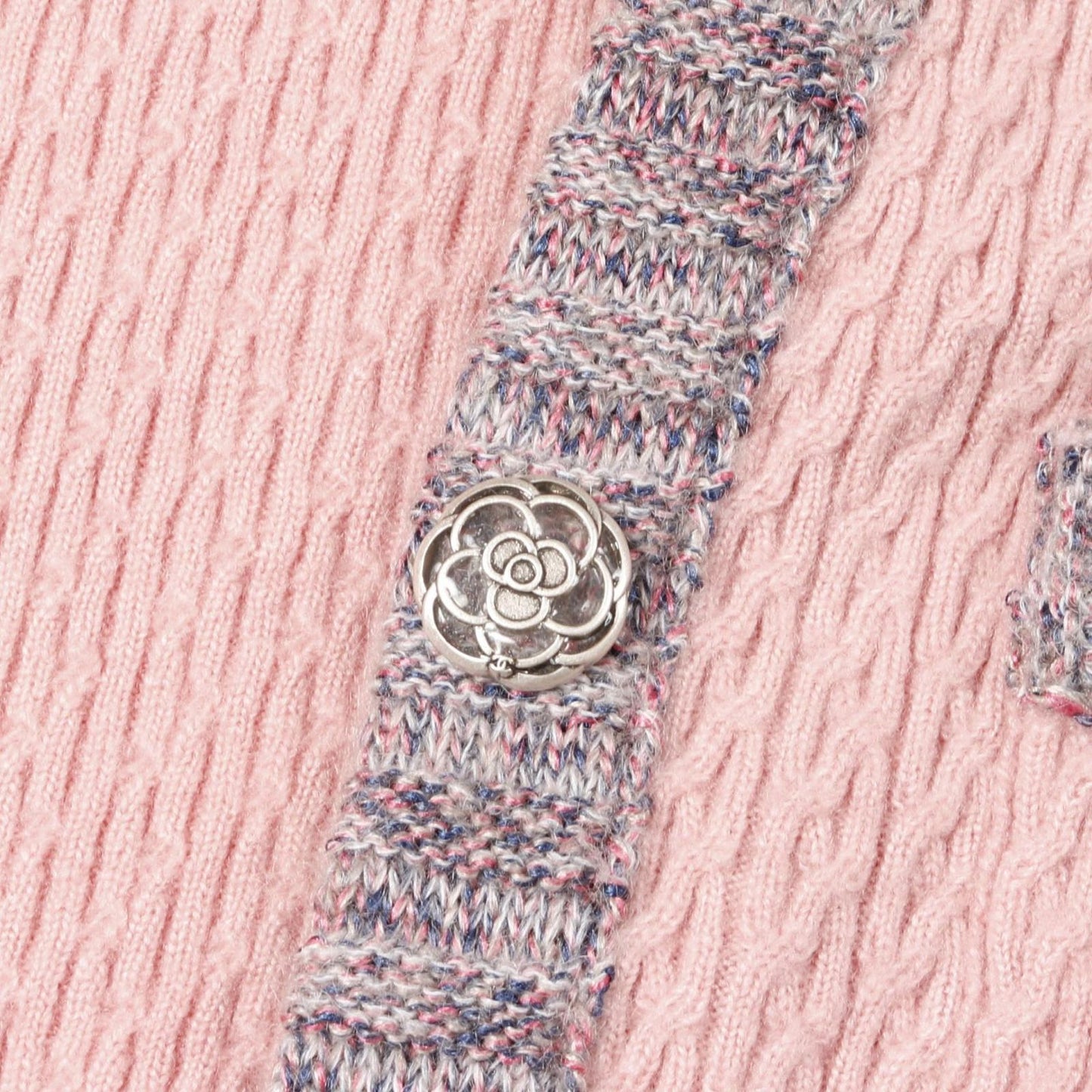 CHANEL Camellia Button Silk Long Cardigan Dress - Size 34