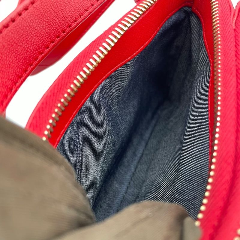 CHANEL Red Leather Body Bag with Gold Hardware - Exclusive Design