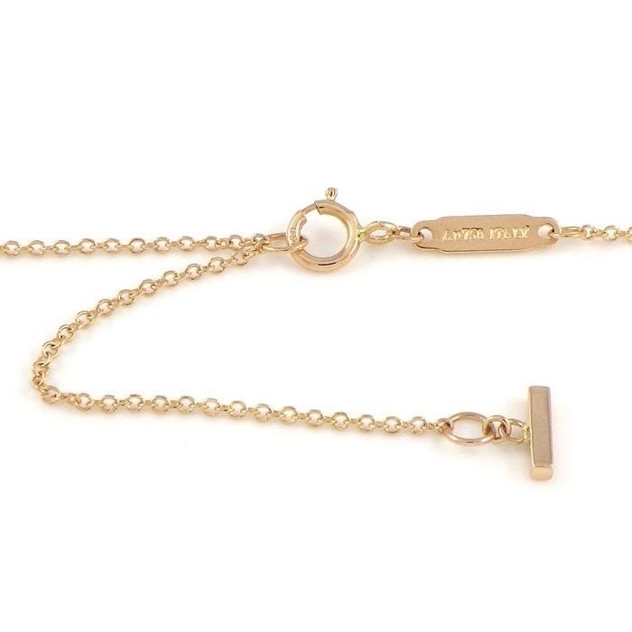 Tiffany & Co. T Smile Mini Necklace in K18 Pink Gold