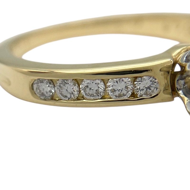 Tiffany & Co. Solitaire Channel-Setting Diamond Ring 0.78ct/0.17ct