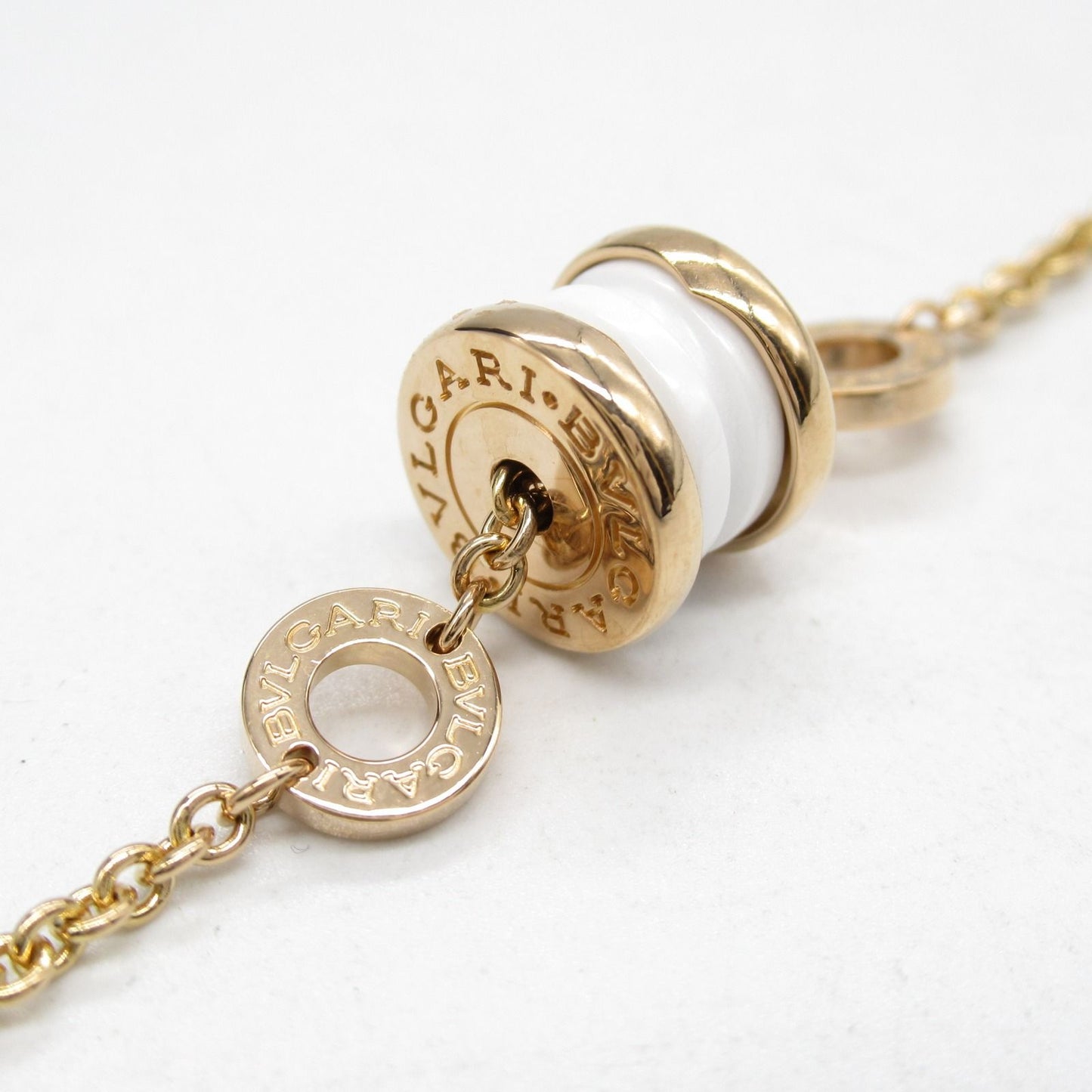 BVLGARI B-zero1 Ceramic Bracelet in K18 Pink Gold - Timeless Elegance