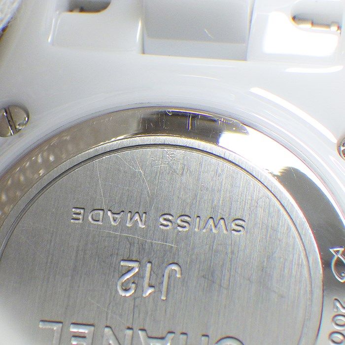 Chanel J12 H5698 White Dial Ceramic & Stainless Steel Watch