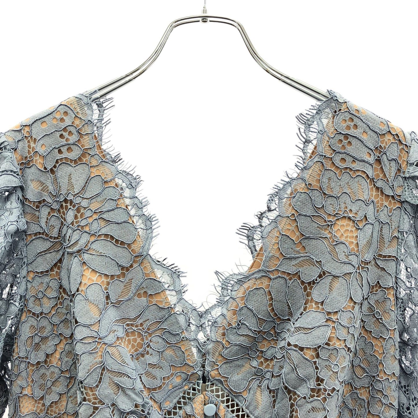 Self-Portrait Light Blue Lace Dress - Exquisite Elegance